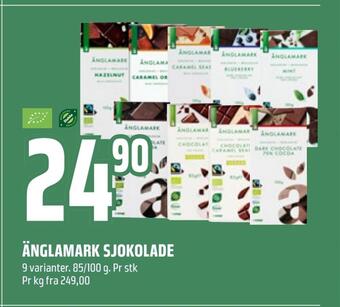Coop Obs Änglamark sjokolade tilbud
