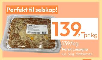 Gigaboks Fersk lasagne tilbud