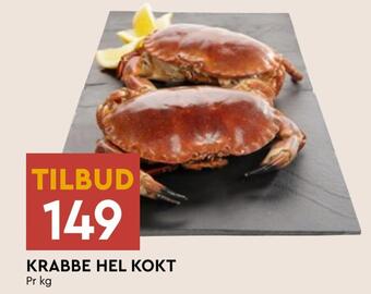 Coop Mega Krabbe hel kokt tilbud