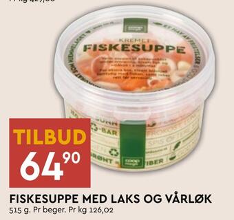 Coop Mega Fiskesuppe med laks og vårløk tilbud
