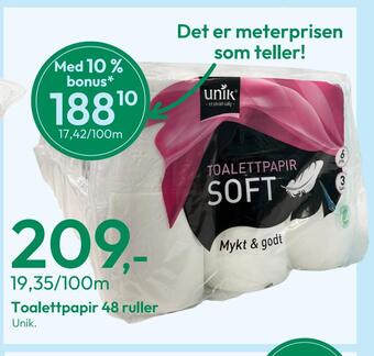 Gigaboks Toalettpapir 48 ruller tilbud