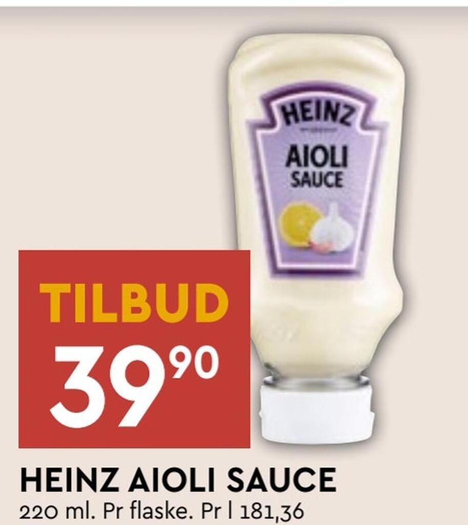 Coop Mega Heinz aioli sauce tilbud