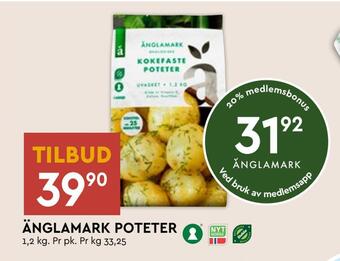Coop Mega Änglamark poteter tilbud
