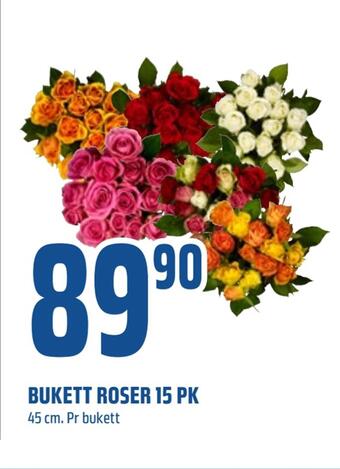 Coop Obs Bukett roser 15 pk tilbud