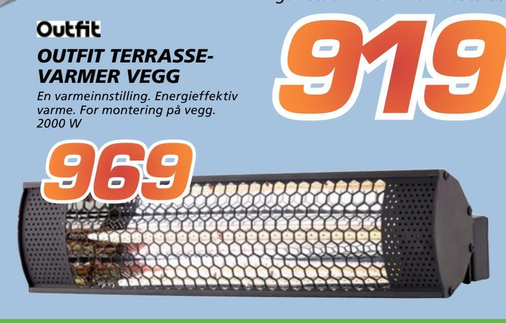 Coop Byggmix Outfit terrasse- varmer vegg tilbud