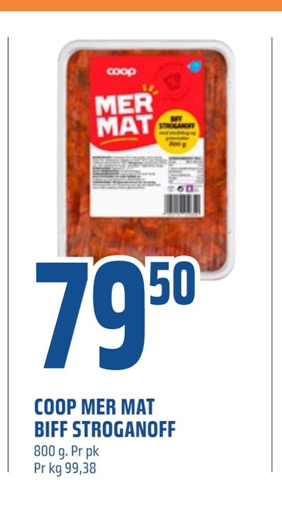 Coop Obs Coop mer mat biff stroganoff tilbud