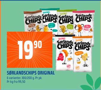 Coop Obs Sørlandschips original tilbud