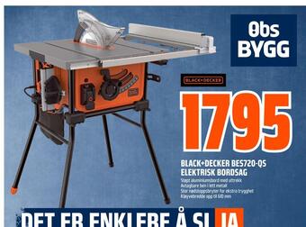 Obs Bygg Black+decker bes720-qs elektrisk bordsag tilbud