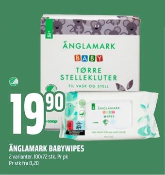 Coop Obs Änglamark babywipes tilbud