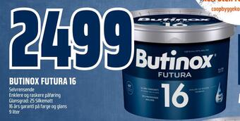 Obs Bygg Butinox futura 16 tilbud