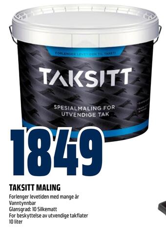 Obs Bygg Taksitt maling tilbud