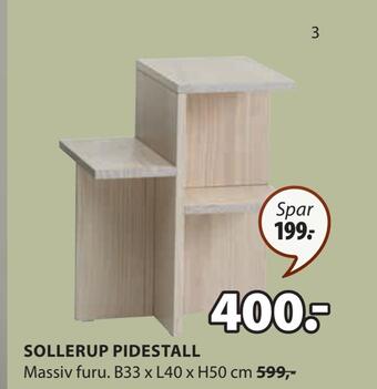 JYSK Sollerup pidestall tilbud