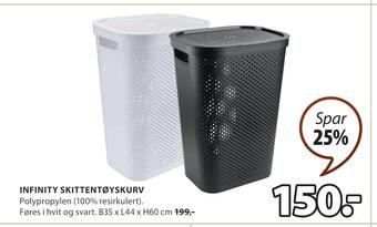 JYSK Infinity skittentøyskurv tilbud