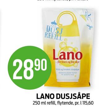 Kiwi Lano dusjsåpe tilbud