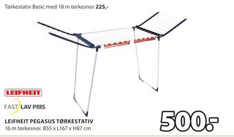 JYSK Leifheit pegasus tørkestativ tilbud