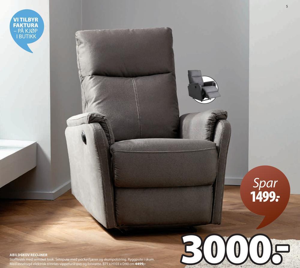 JYSK Abildskov recliner tilbud