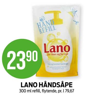 Kiwi Lano håndsåpe tilbud