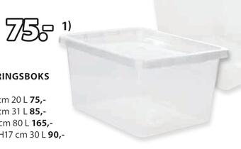 JYSK Basic box oppbevaringsboks tilbud