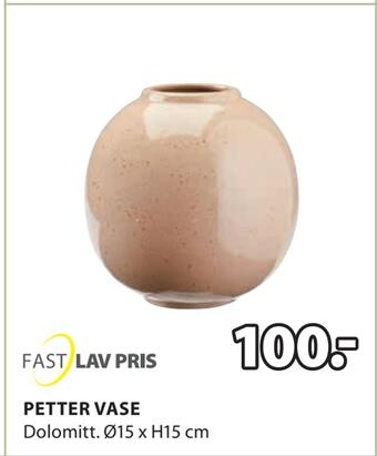 JYSK Petter vase tilbud