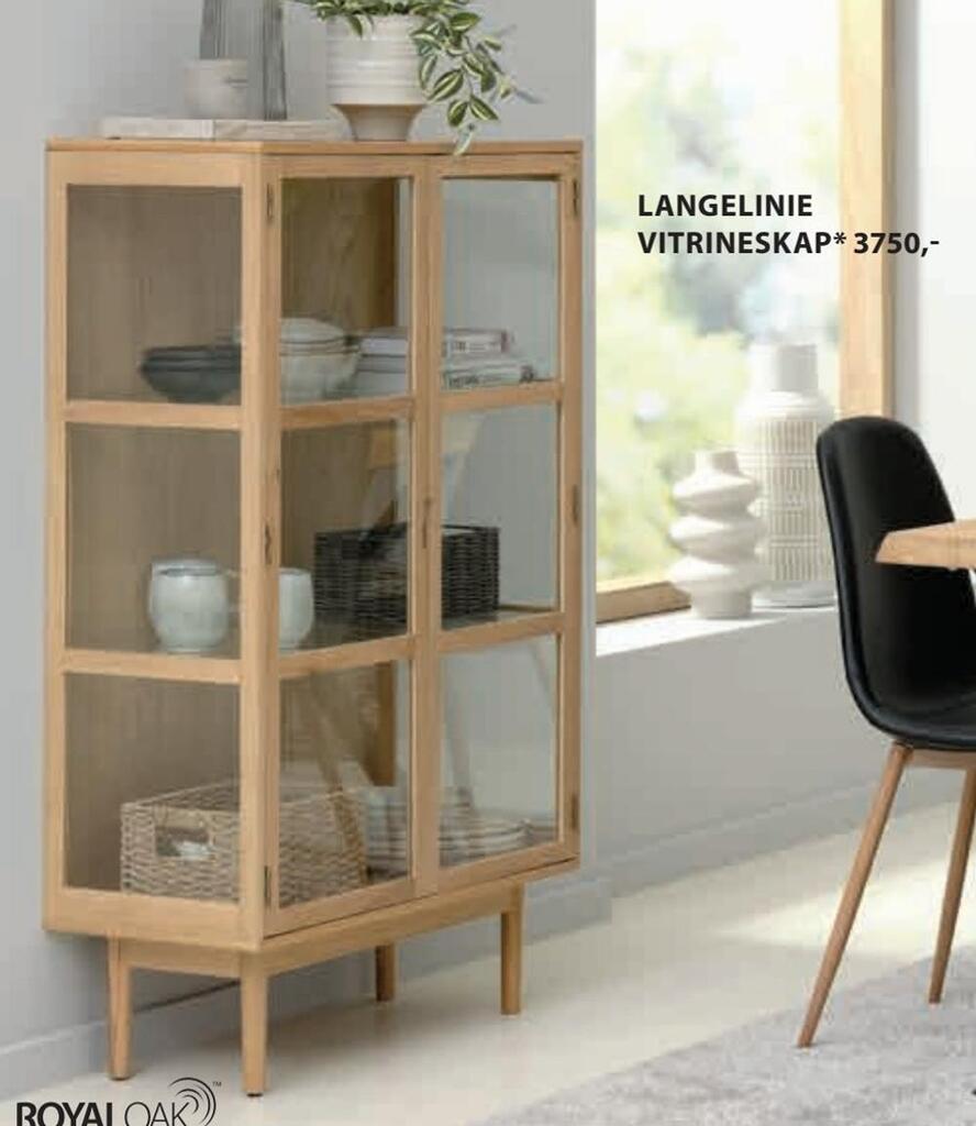 JYSK Langeline vitrineskap tilbud