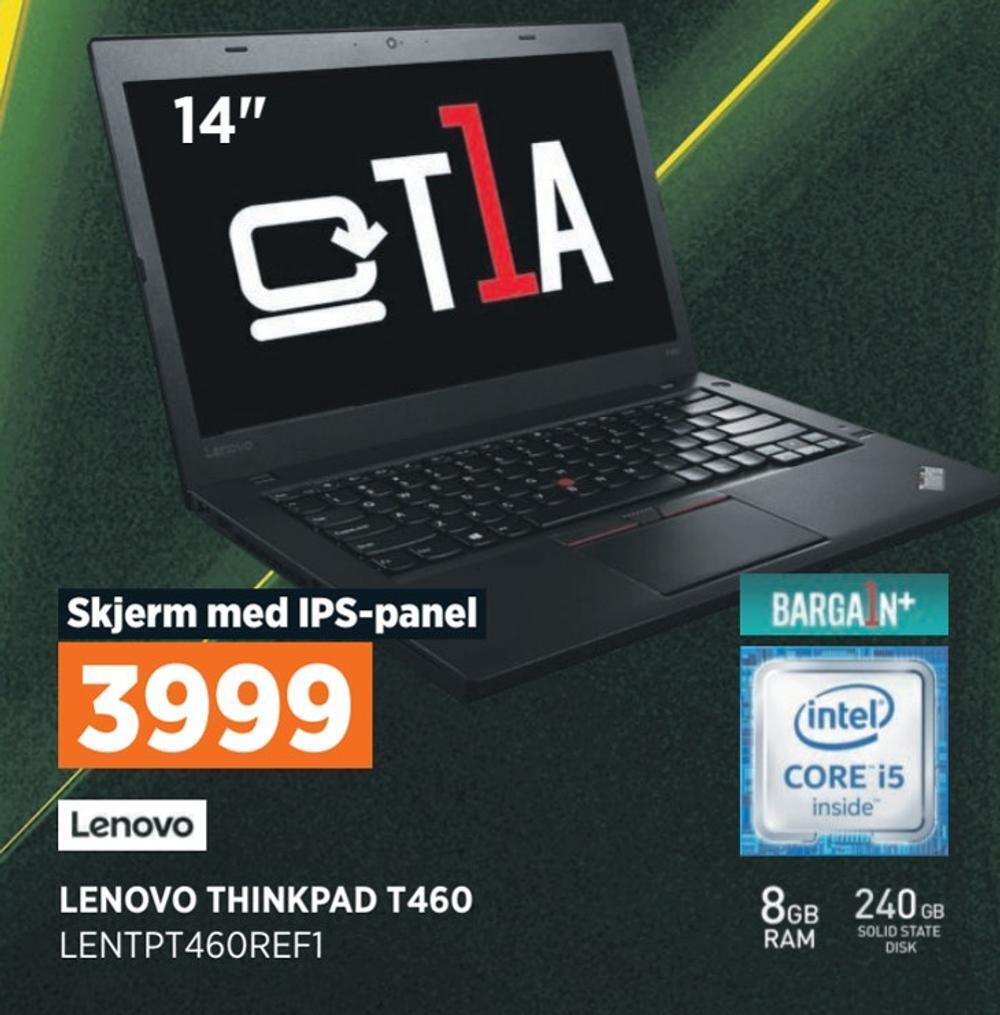 POWER Lenovo thinkpad t460 tilbud