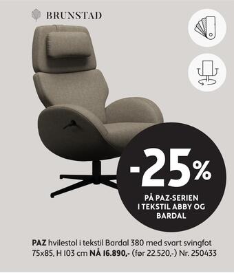 Bohus Paz hvilestol tilbud