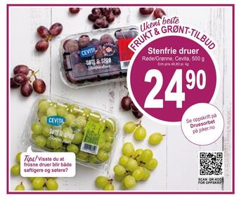 Joker Stenfrie druer tilbud