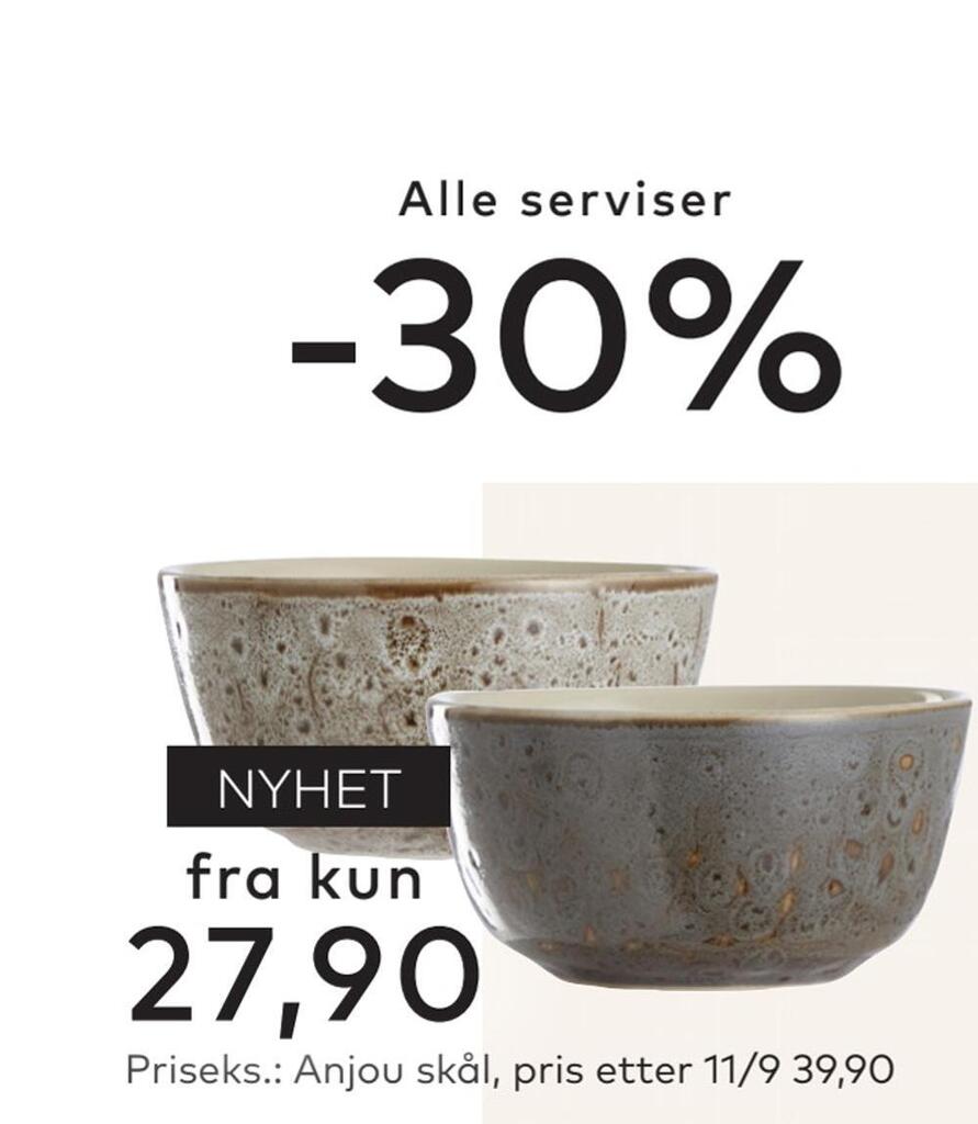 Skeidar Anjou skål tilbud