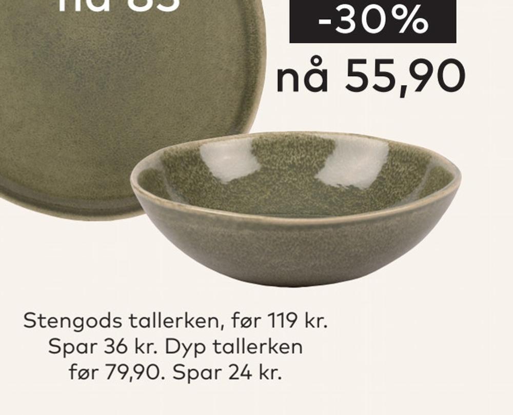 Skeidar Dyp tallerken tilbud