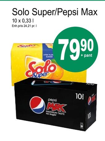 Joker Solo super/pepsi max tilbud