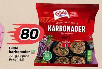 Coop Marked Gilde karbonader tilbud