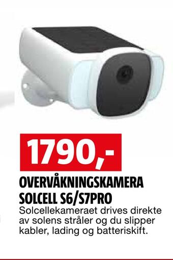 Bauhaus Overvåkningskamera solcell s6/s7pro tilbud
