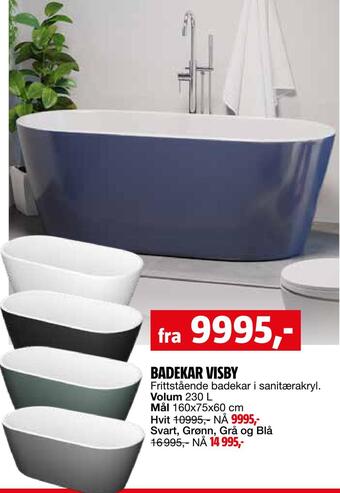 Bauhaus Badekar visby tilbud