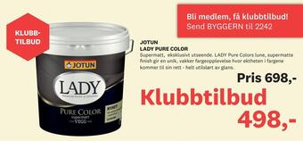 Bygger'n Jotun lady pure color tilbud