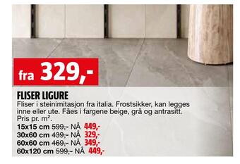 Bauhaus Fliser ligure tilbud