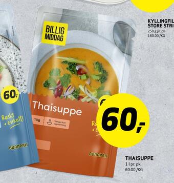 Bunnpris Thaisuppe tilbud