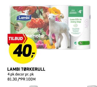 Bunnpris Lambi tørkerull tilbud