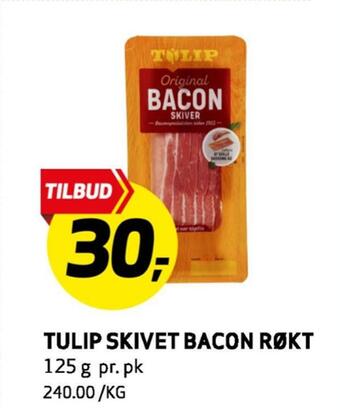 Bunnpris Tulip skivet bacon røkt tilbud