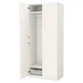 IKEA Pax / bergsbo garderobeskap, hvit/hvit, 100x60x236 cm tilbud