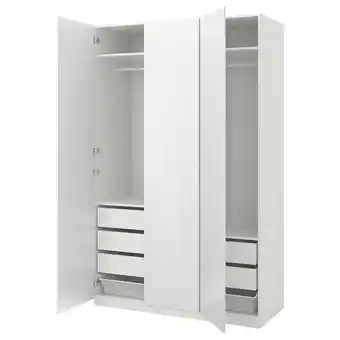 IKEA Pax / fardal garderobeskap, hvit/høyglanset/hvit, 150x60x236 cm tilbud