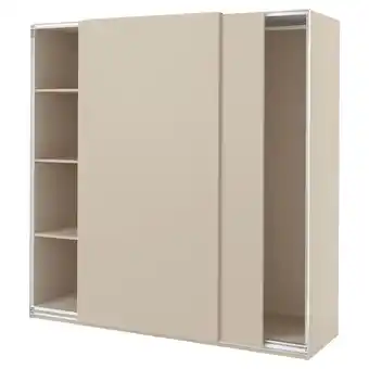 IKEA Pax / hasvik garderobeskap, beige/beige, 200x66x201 cm tilbud