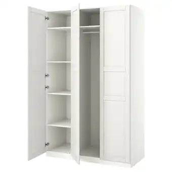 IKEA Pax / tyssedal garderobekombinasjon, hvit/hvit, 150x60x236 cm tilbud