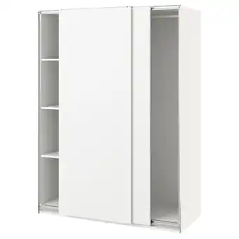 IKEA Pax / hasvik garderobeskap, hvit/hvit, 150x66x201 cm tilbud