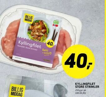Bunnpris Billig middag kyllingfilet tilbud