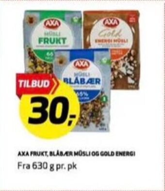 Bunnpris Axa müsli tilbud
