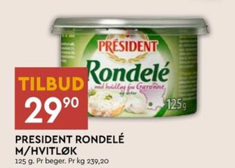 Coop Mega President smøreost tilbud