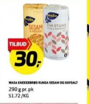 Bunnpris Wasa knekkebrød tilbud