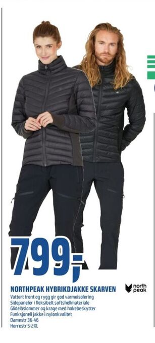 Coop Obs Northpeak jakke tilbud