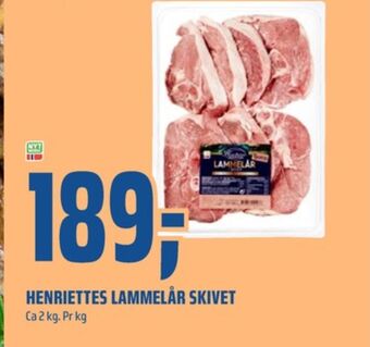 Coop Obs Henriettes lammelår tilbud