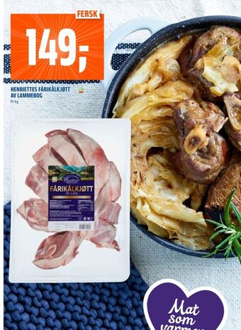 Coop Obs Henriettes fårikålkjøtt tilbud